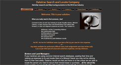 Desktop Screenshot of datatracsearchandlocate.com
